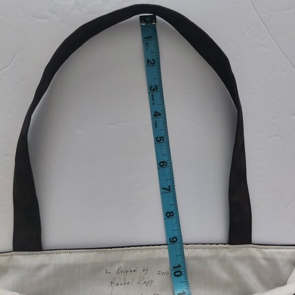 Rachel Lapp Quilted Tote Cottagecore Amish Patchwork Signed Brown Neutrals - Picture 7 of 12